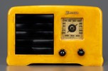 Yellow Emerson AX-235 ’Little-Miracle’ Catalin Radio with Black Trim